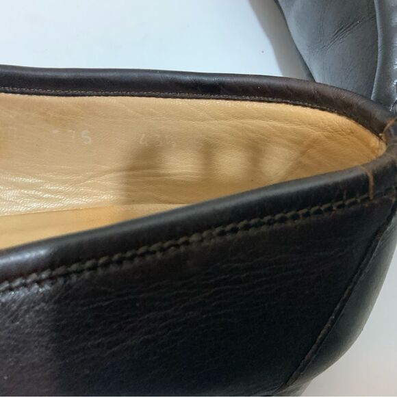 Vintage Gucci Classic Brown Leather Horsebit Loafers Men’s 43 1/2 S main image 6